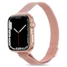 Milanese Small Waist Watch Band For Apple Watch Series 8&7 41mm / SE 2&6&SE&5&4 40mm / 3&2&1 38mm(Pink) - 1