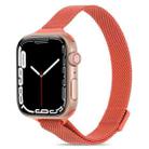 Milanese Small Waist Watch Band For Apple Watch Series 8&7 41mm / SE 2&6&SE&5&4 40mm / 3&2&1 38mm(Orange) - 1