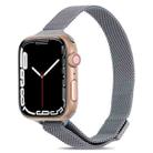 Milanese Small Waist Watch Band For Apple Watch Series 9&8&7 41mm / SE 3&SE 2&6&SE&5&4 40mm / 3&2&1 38mm(Space Grey) - 1