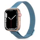 Milanese Small Waist Watch Band For Apple Watch Ultra 49mm / Series 8&7 45mm / SE 2&6&SE&5&4 44mm / 3&2&1 42mm(Porcelain Blue) - 1