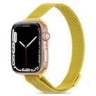 Milanese Small Waist Watch Band For Apple Watch Ultra 49mm / Series 8&7 45mm / SE 2&6&SE&5&4 44mm / 3&2&1 42mm(Yellow) - 1