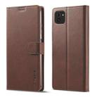 For Samsung Galaxy A03 164mm LC.IMEEKE Calf Texture Leather Phone Case(Coffee) - 1