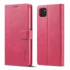 For Samsung Galaxy A03 164mm LC.IMEEKE Calf Texture Leather Phone Case(Red) - 1