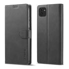 For Samsung Galaxy A03 164mm LC.IMEEKE Calf Texture Leather Phone Case(Black) - 1