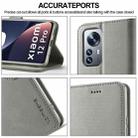 For Xiaomi 12/12X/12S LC.IMEEKE Calf Texture Leather Phone Case(Grey) - 5