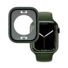 PC + Tempered Glass Film Waterproof Watch Case with Lower Cover For Apple Watch Series 8 / 7 41mm(Green) - 1