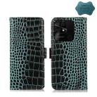 For Xiaomi Redmi 10C / 10 India Crocodile Top Layer Cowhide Leather Phone Case(Green) - 1