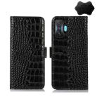 For Xiaomi Redmi K50 Gaming Crocodile Top Layer Cowhide Leather Phone Case(Black) - 1