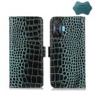 For Xiaomi Redmi K50 Gaming Crocodile Top Layer Cowhide Leather Phone Case(Green) - 1