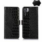 For Xiaomi Redmi Note 11 Pro 4G / 5G Global Crocodile Top Layer Cowhide Leather Phone Case(Black) - 1