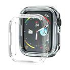 Electroplated PC Hollow Watch Protective Case For Apple Watch Series 8 / 7 41mm(Transparent) - 1