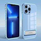Magnetic Holder Series High Transparency Phone Case For iPhone 13(Sierra Blue) - 1