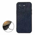 For vivo iQOO Neo6 Accurate Hole Crazy Horse Texture PU Phone Case(Blue) - 1