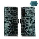 For Sony Xperia 1 IV Crocodile Top Layer Cowhide Leather Phone Case(Green) - 1