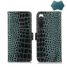 For Sony Xperia 10 IV Crocodile Top Layer Cowhide Leather Phone Case(Green) - 1