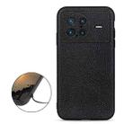 For vivo X Note Accurate Hole Litchi Texture Genuine Leather Phone Case(Black) - 1