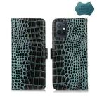 For vivo Y75 5G Global/T1 5G Global/Y55 5G Global/Y33S 5G Global/IQOO U5 Crocodile Top Layer Cowhide Leather Phone Case(Green) - 1