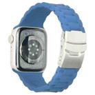 Three Beads Watch Band For Apple Watch Series 9&8&7 41mm / SE 3&SE 2&6&SE&5&4 40mm / 3&2&1 38mm(Ice Blue) - 1