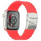 Three Beads Watch Band For Apple Watch Series 8&7 41mm / SE 2&6&SE&5&4 40mm / 3&2&1 38mm(Red) - 1