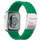 Three Beads Watch Band For Apple Watch Series 8&7 41mm / SE 2&6&SE&5&4 40mm / 3&2&1 38mm(Alfalfa Grass) - 1