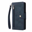 For Samsung Galaxy S20 Rivet Buckle 9 Cards Three Fold Leather Phone Case(Blue) - 2
