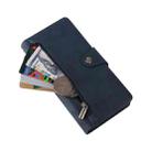 For Samsung Galaxy S20 Rivet Buckle 9 Cards Three Fold Leather Phone Case(Blue) - 6