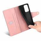 For Samsung Galaxy A52 5G Rivet Buckle 9 Cards Three Fold Leather Phone Case(Rose Gold) - 6