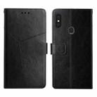 For Gigaset GS3 Y Stitching Horizontal Flip Leather Phone Case(Black) - 1