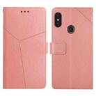 For Gigaset GS3 Y Stitching Horizontal Flip Leather Phone Case(Rose Gold) - 1