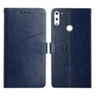 For Gigaset GS4 Y Stitching Horizontal Flip Leather Phone Case(Blue) - 1