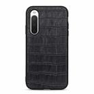 For Sony Xperia 10 IV Crocodile Texture Shockproof Leather Phone Case(Black) - 1