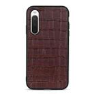 For Sony Xperia 10 IV Crocodile Texture Shockproof Leather Phone Case(Brown) - 1