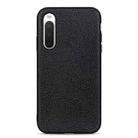 For Sony Xperia 10 IV Litchi Texture Leather Shockproof Phone Case(Black) - 1