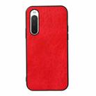 For Sony Xperia 10 IV Crazy Horse Texture Shockproof Leather Phone Case(Red) - 1