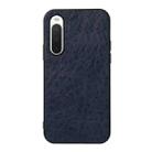 For Sony Xperia 10 IV Crazy Horse Texture Shockproof Leather Phone Case(Blue) - 1