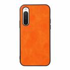 For Sony Xperia 10 IV Two-color Litchi Texture Phone Case(Orange) - 1