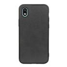 For Sony Xperia Ace III Two-color Cowhide Texture PU Shockproof Phone Case(Black) - 1