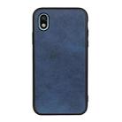 For Sony Xperia Ace III Two-color Cowhide Texture PU Shockproof Phone Case(Blue) - 1