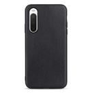 For Sony Xperia 10 IV Sheep Texture Leather Phone Case(Black) - 1