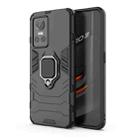 For Realme GT Neo3 Shockproof PC + TPU Holder Phone Case(Black) - 1