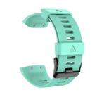For Garmin Forerunner 35 Black Buckle Silicone Watch Band(Mint Green) - 1