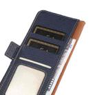 For Samsung Galaxy F23 / M23 KHAZNEH Side-Magnetic Litchi Genuine Leather RFID Phone Case(Blue) - 7