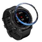 Smartwatch Dial Bezel Ring Cover For Garmin Fenix 7(Blue Ring White Characters) - 1