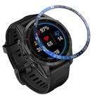 Smartwatch Dial Bezel Ring Cover For Garmin Fenix 7S(Blue Ring White Characters) - 1