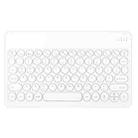 X3 Universal Candy Color Round Keys Bluetooth Keyboard(White) - 1