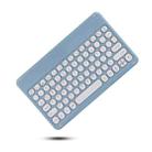 X4 Universal Round Keys Panel Spray Color Bluetooth Keyboard(Light Blue) - 1