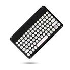 X4 Universal Round Keys Panel Spray Color Bluetooth Keyboard(Black + White) - 1