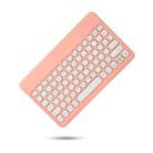 X4 Universal Round Keys Panel Spray Color Bluetooth Keyboard(Orange Pink) - 1