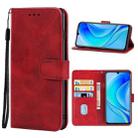 Leather Phone Case For Huawei nova Y70 Plus(Red) - 1