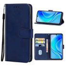 Leather Phone Case For Huawei nova Y70 Plus(Blue) - 1